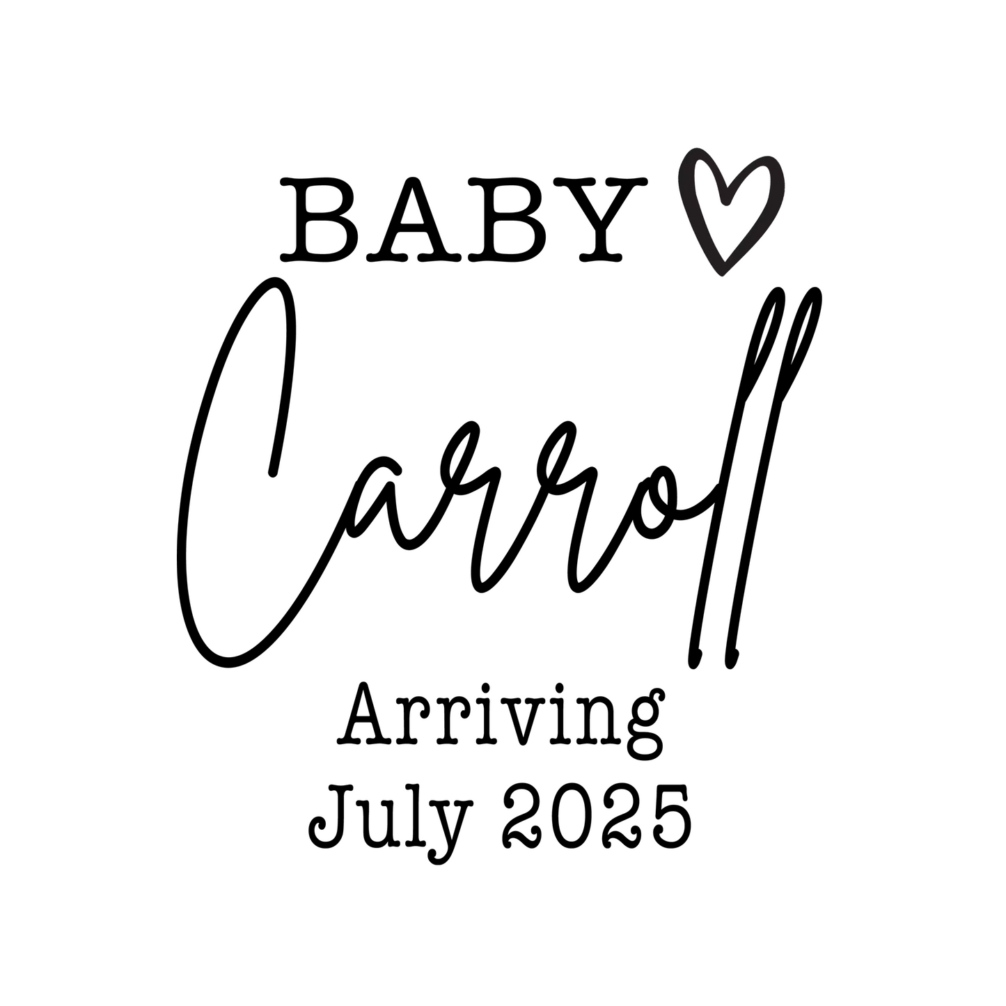 Custom Design Baby Due