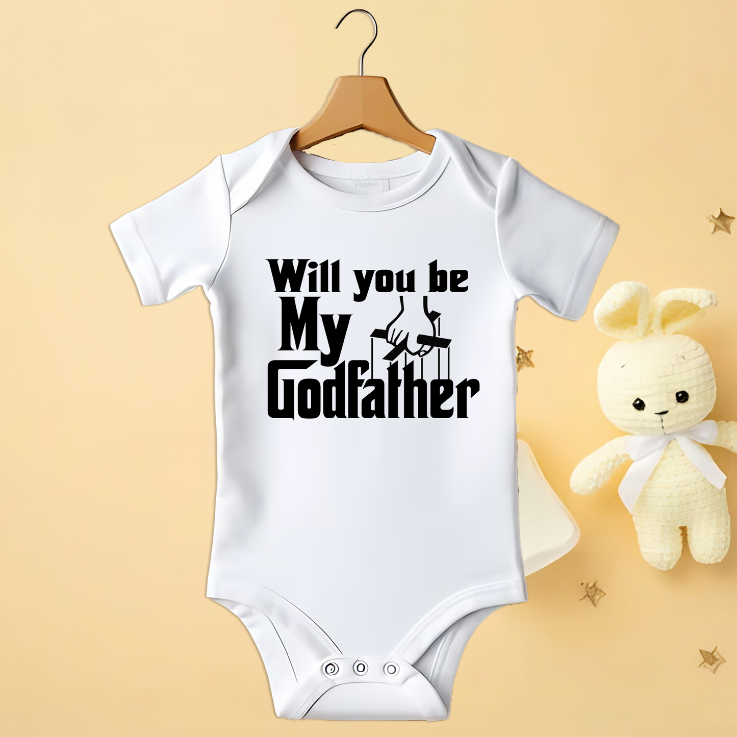 Will You Be My Godfather Babygrow