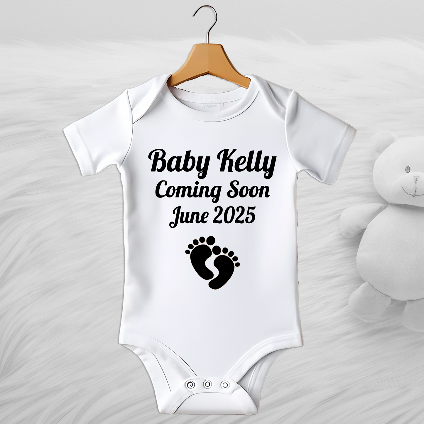 Coming Soon Personalised baby vest