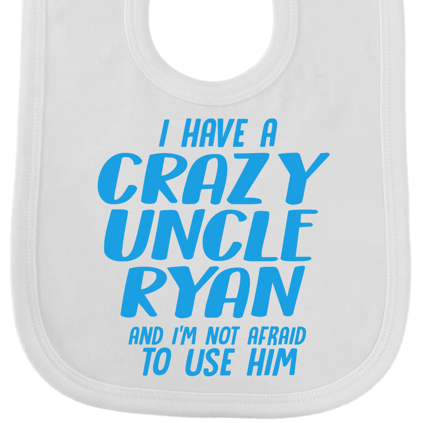 CRAZY UNCLE baby Bib