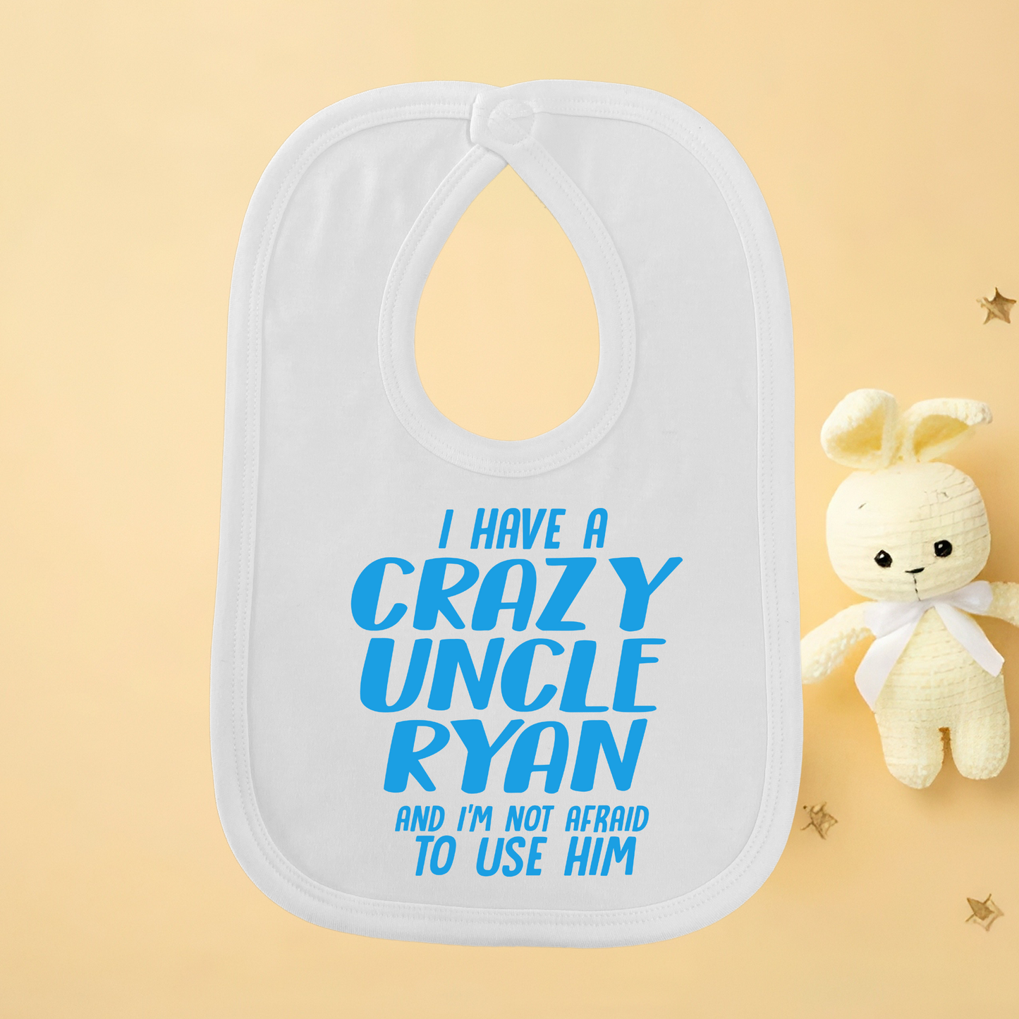 CRAZY UNCLE baby Bib 2