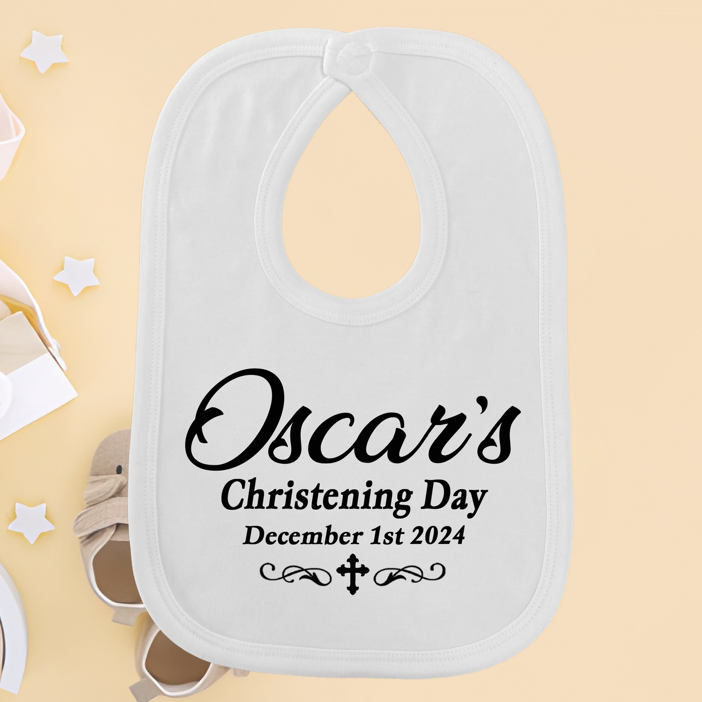 Christening Custom Bib