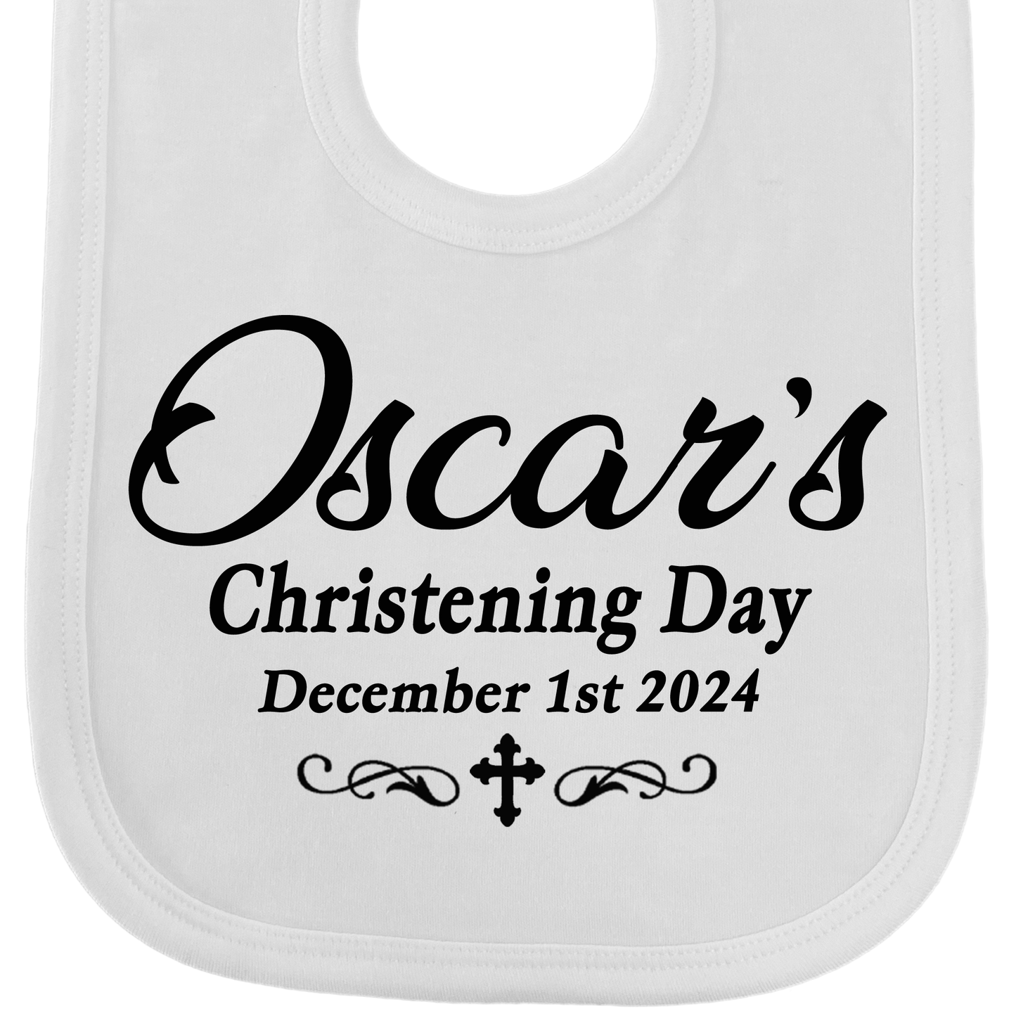 Christening Custom Bib