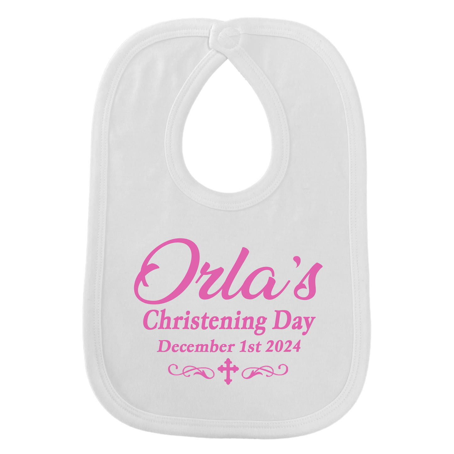 Christening Custom Bib