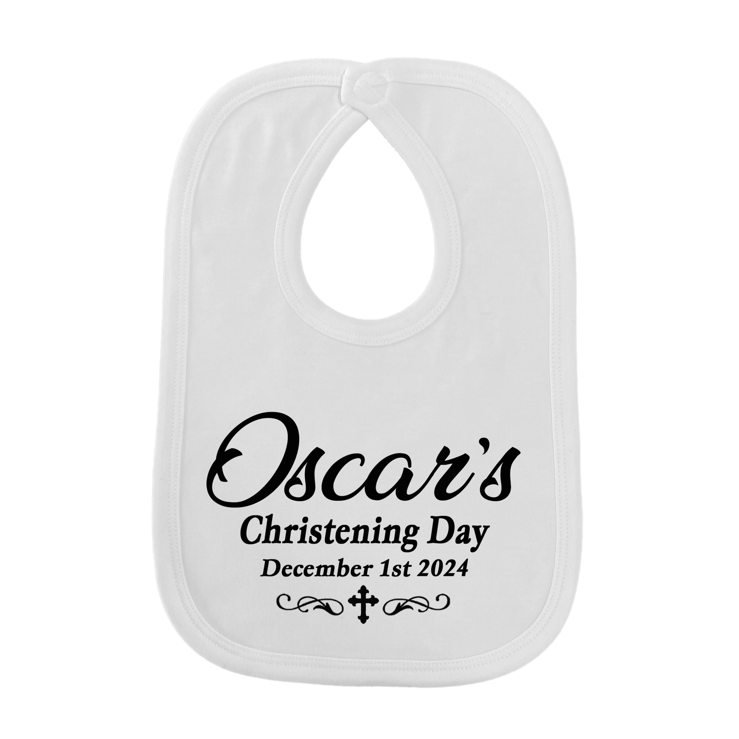 Christening Custom Bib