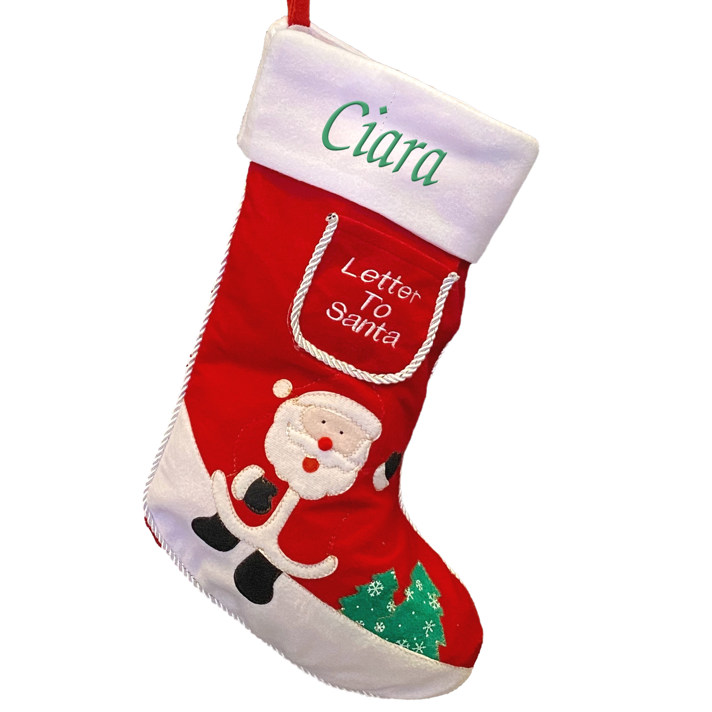 Custom Letter To Santa Stocking