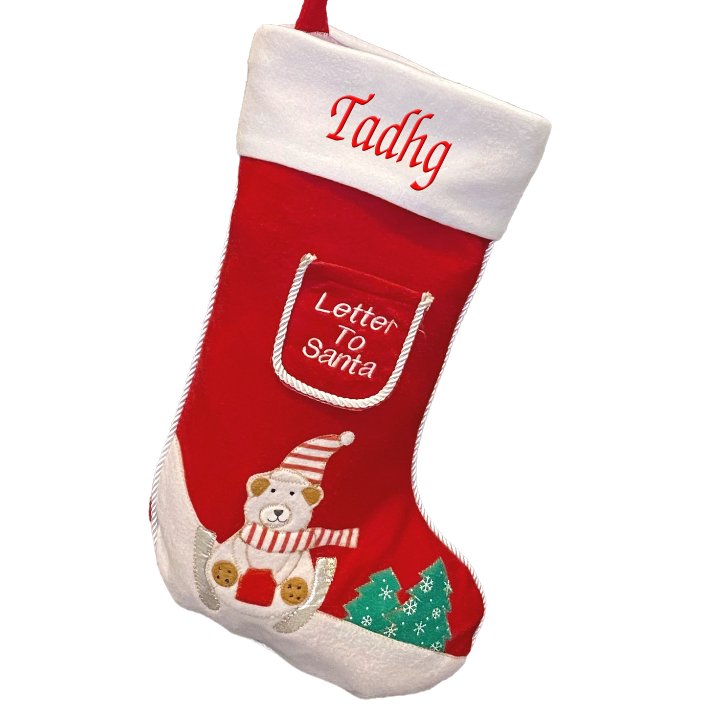 Custom Letter To Santa Stocking