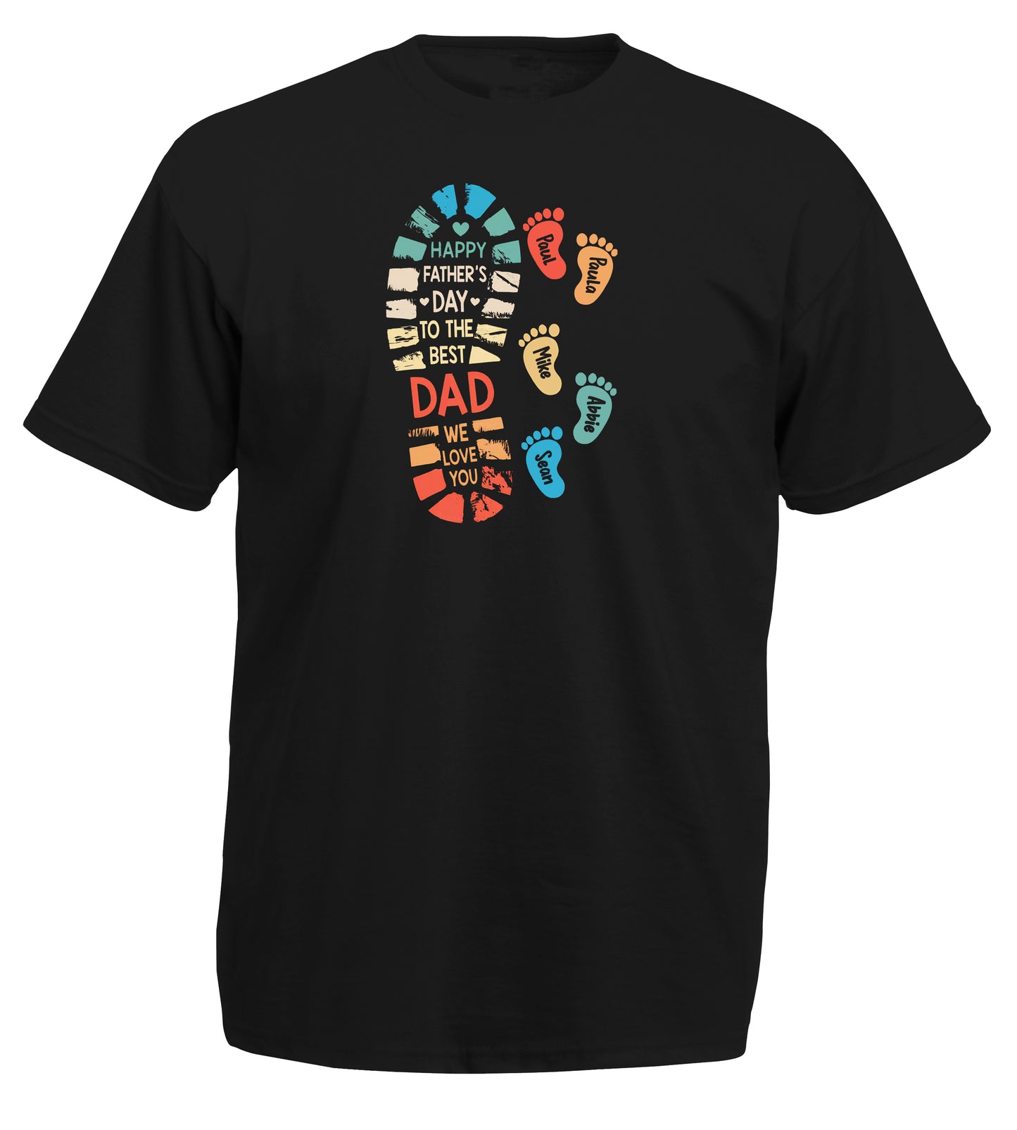 Dad Footprints Tshirt