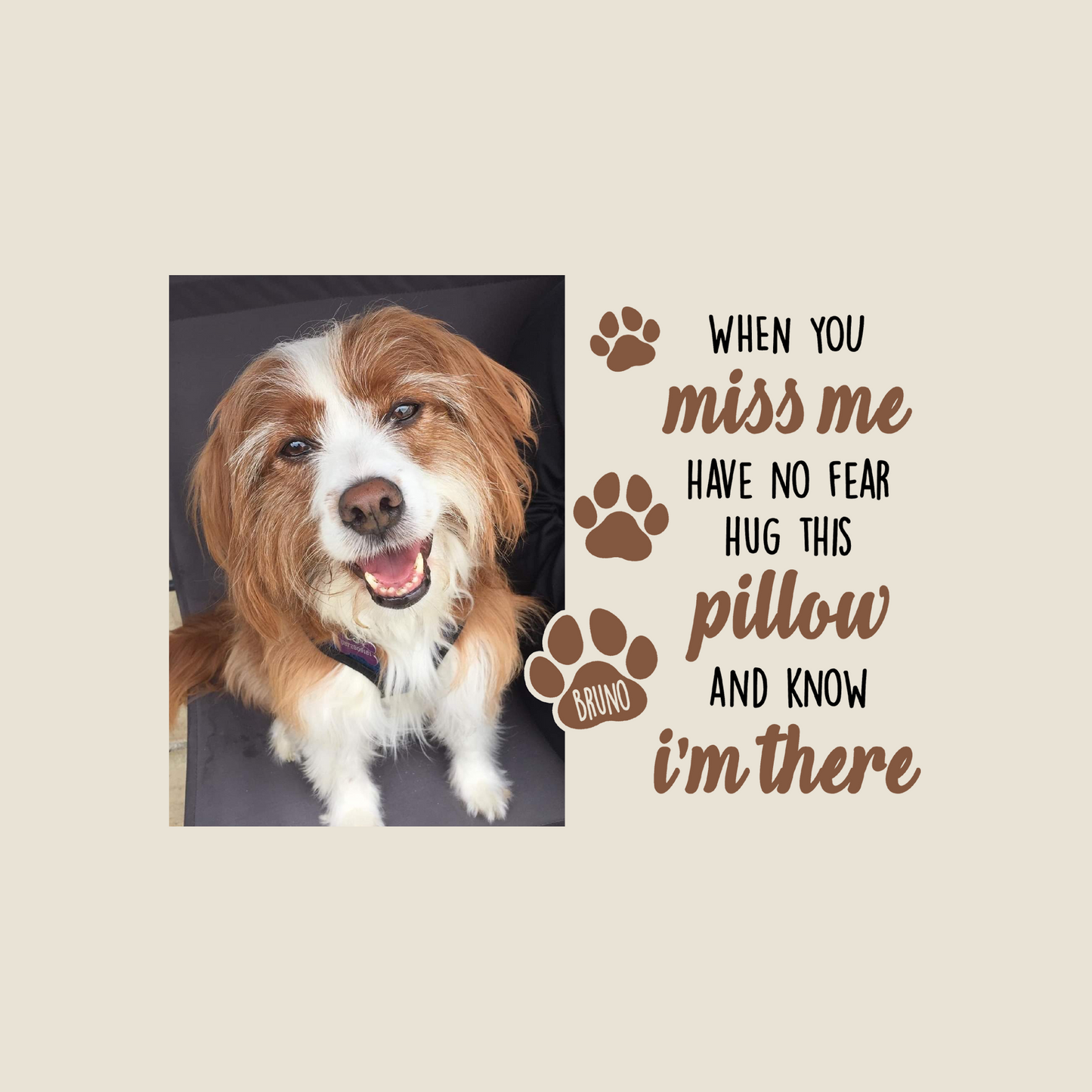 Dog Memorial Cushion