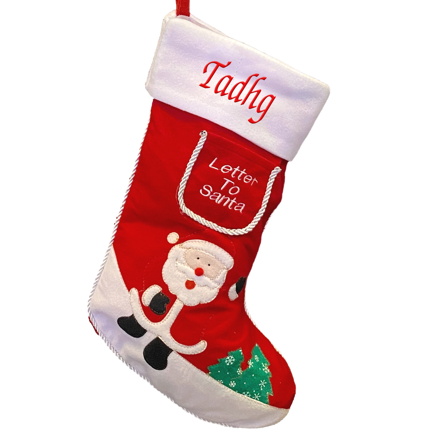 Custom Letter To Santa Stocking