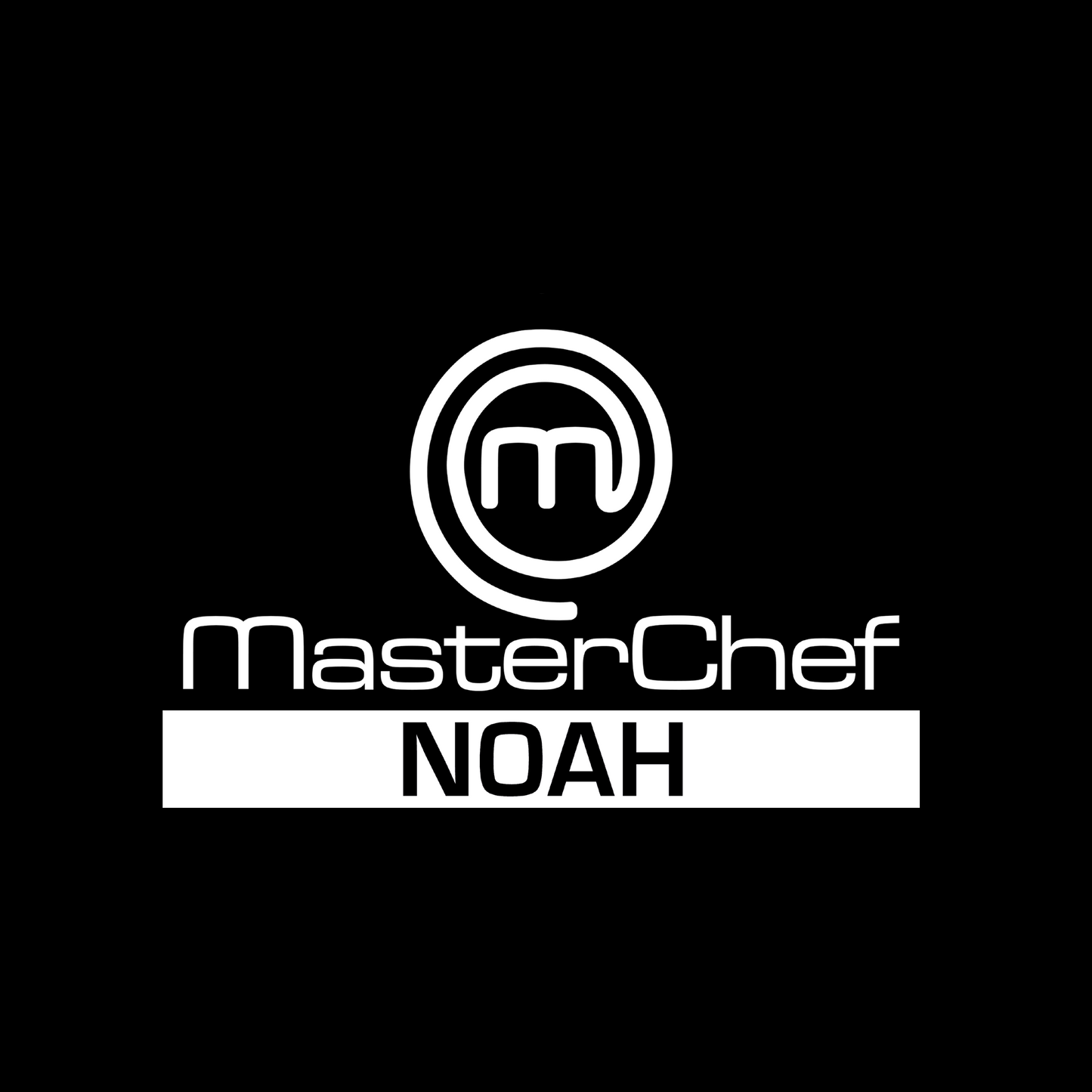 Black Master Chef Apron