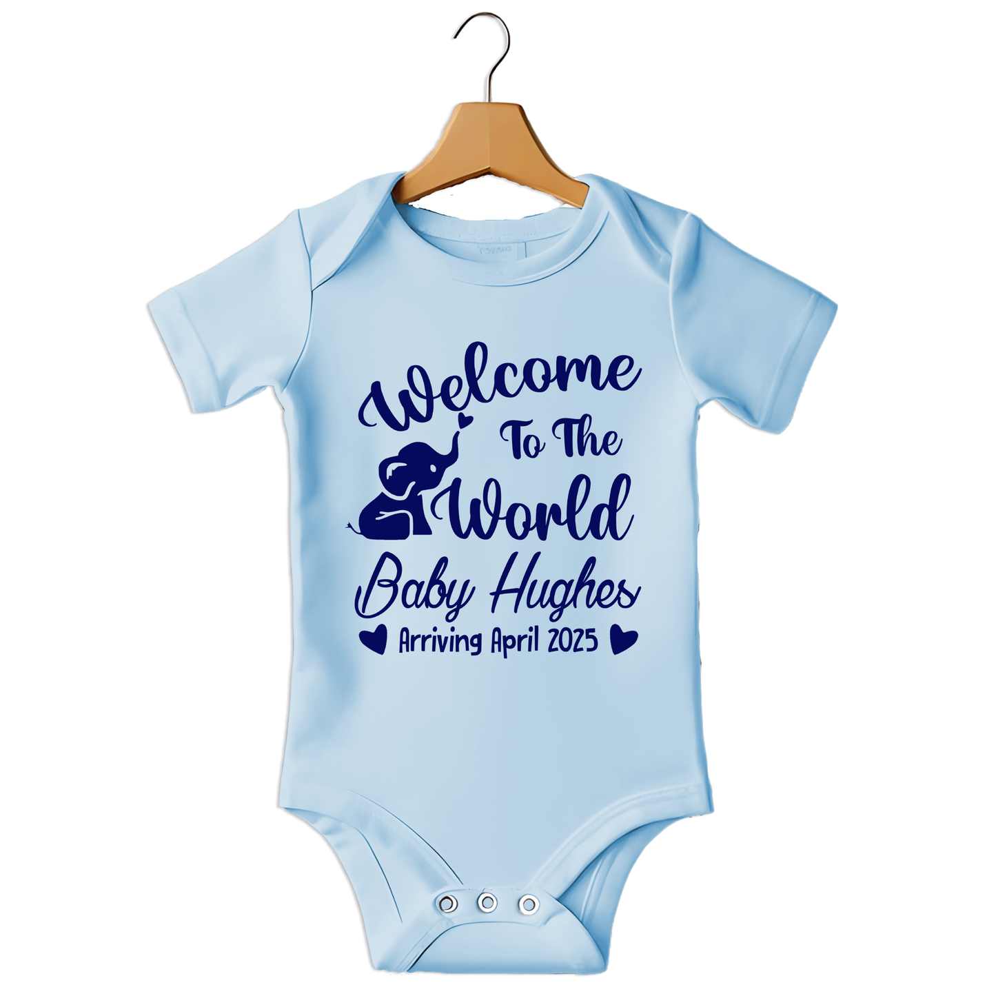 Welcome To The World Custom Babygrow