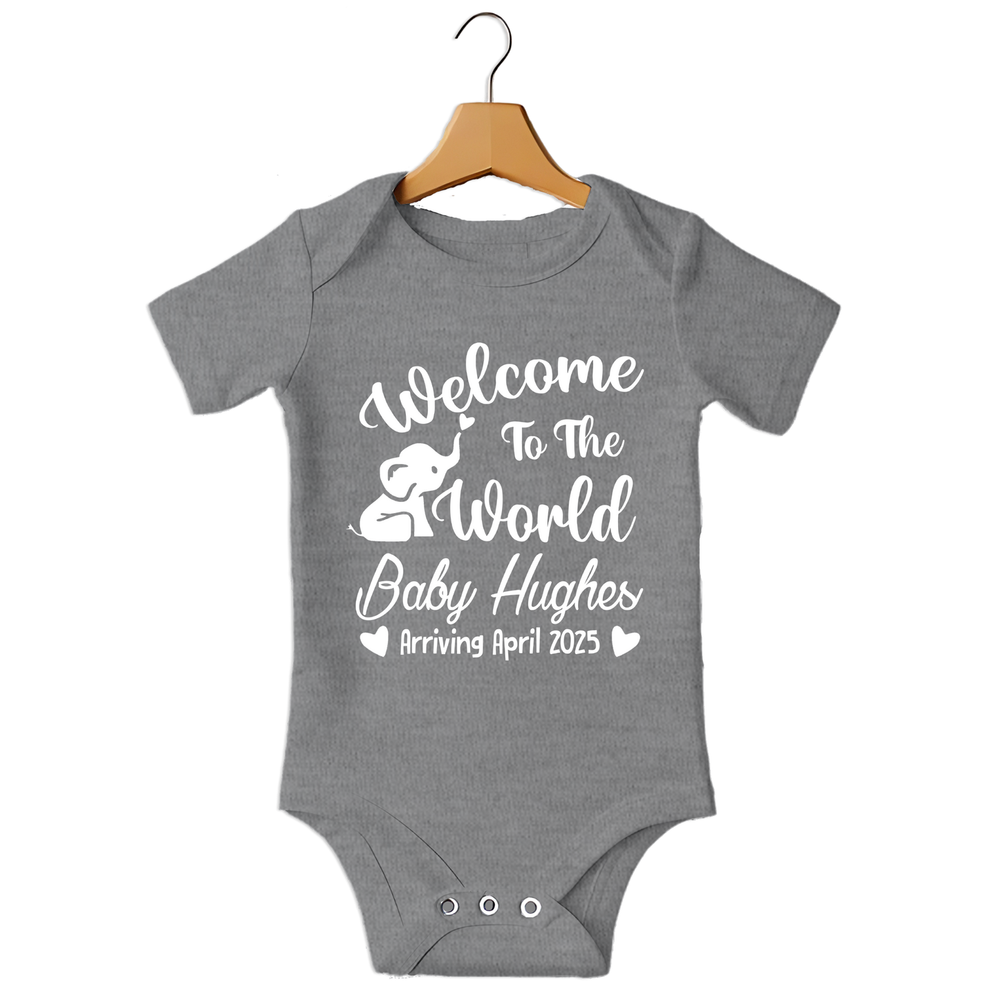 Welcome To The World Custom Babygrow