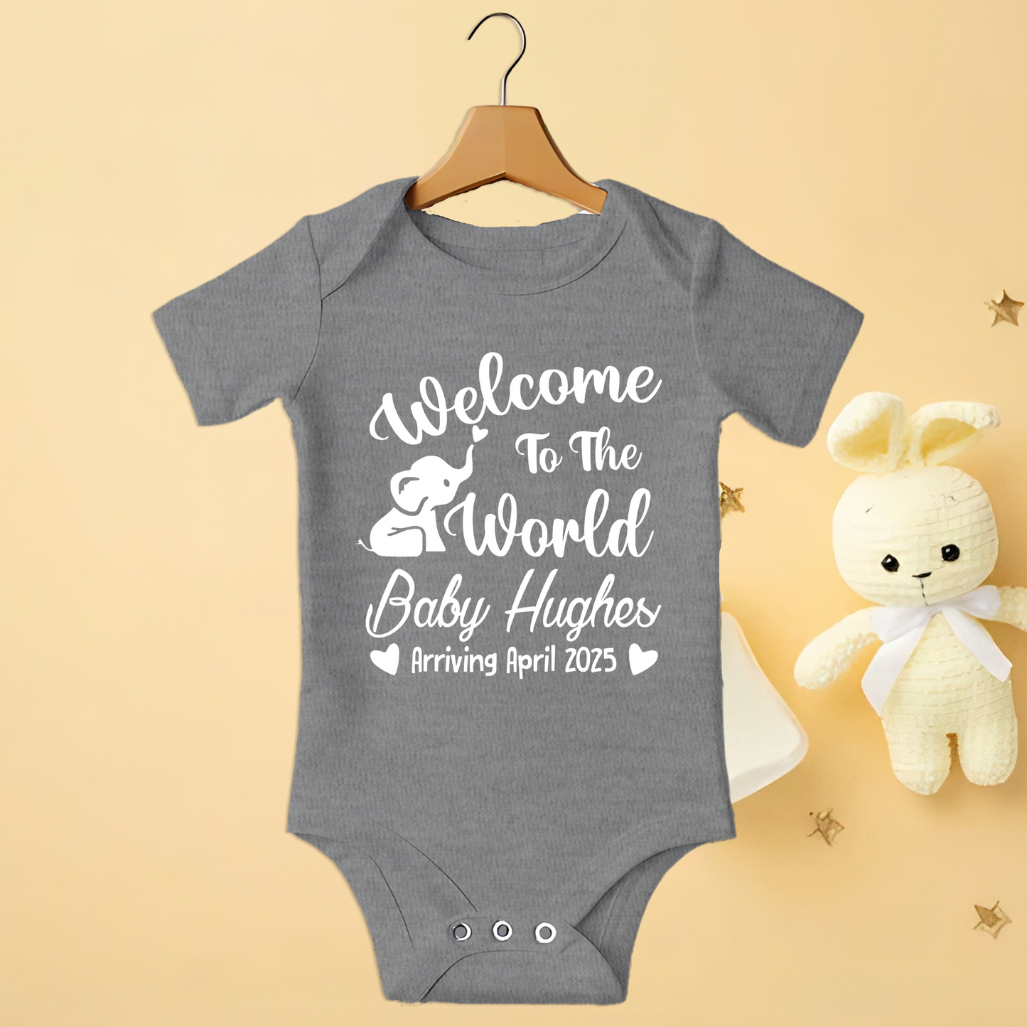 Welcome To The World Custom Babygrow