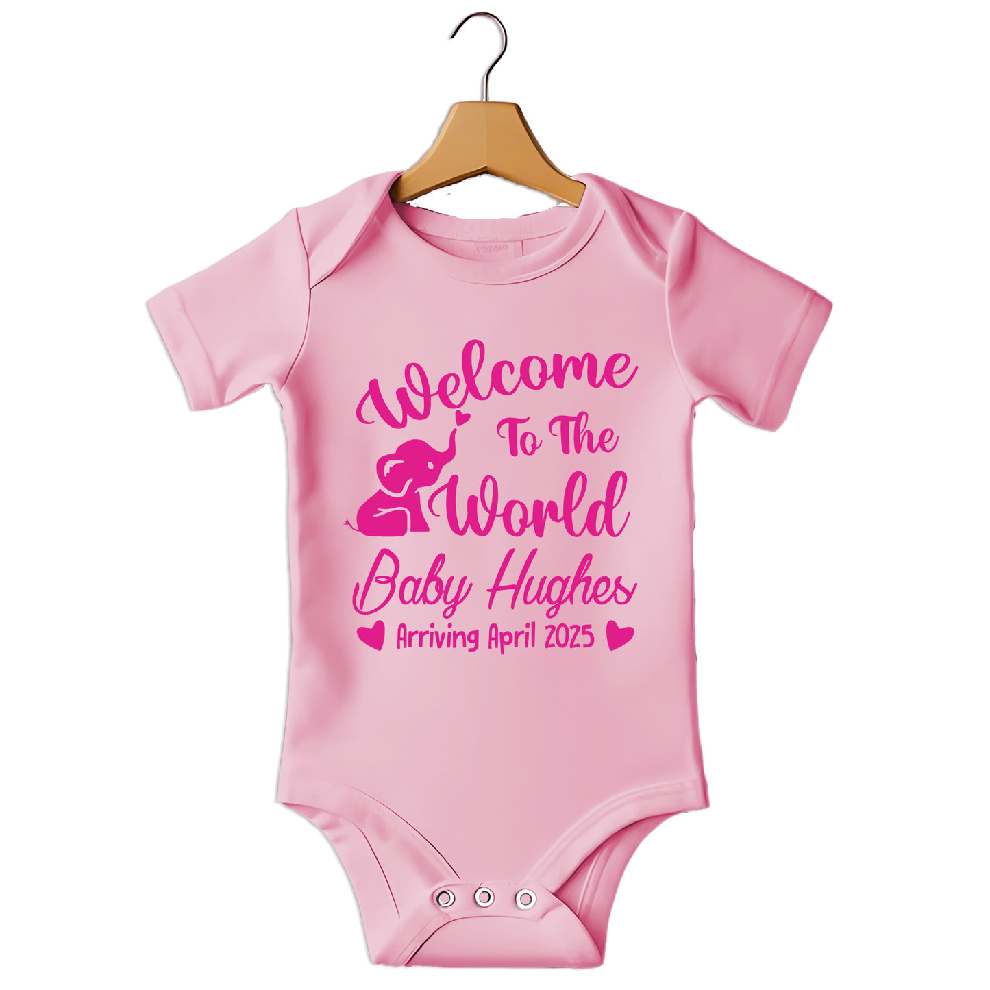 Welcome To The World Custom Babygrow