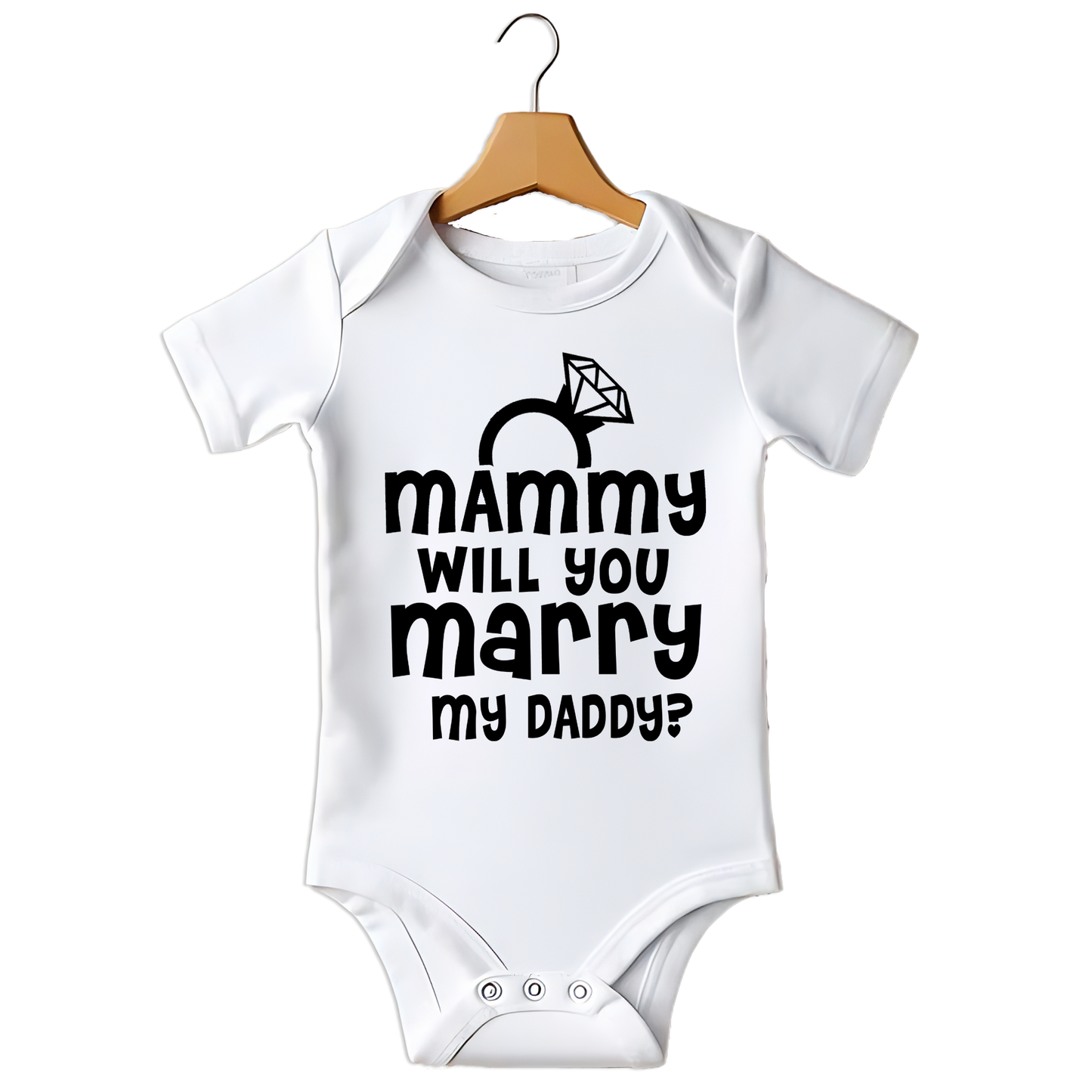 Mammy Will You Marry My Daddy? Babygrow