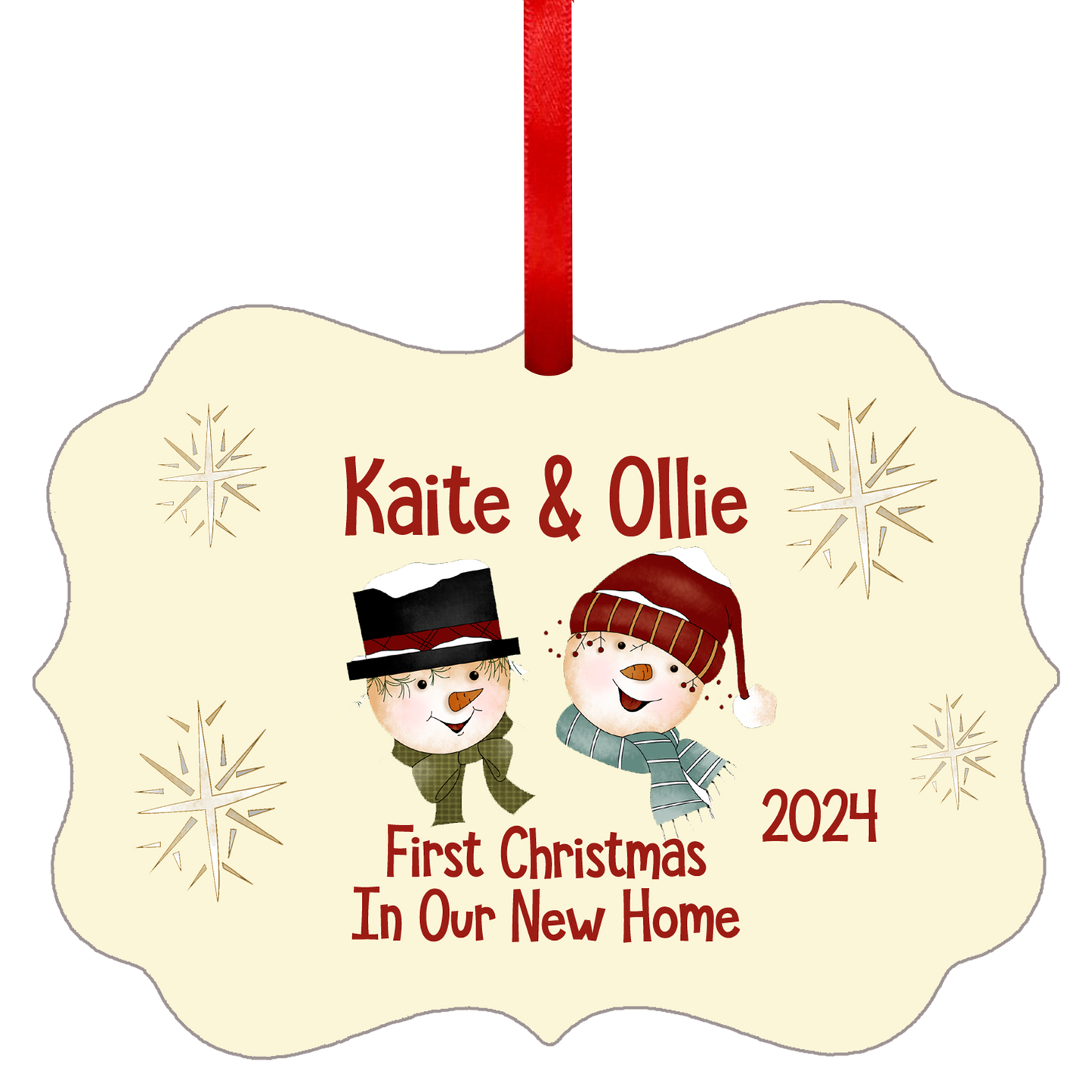 couple new home christmas ornament