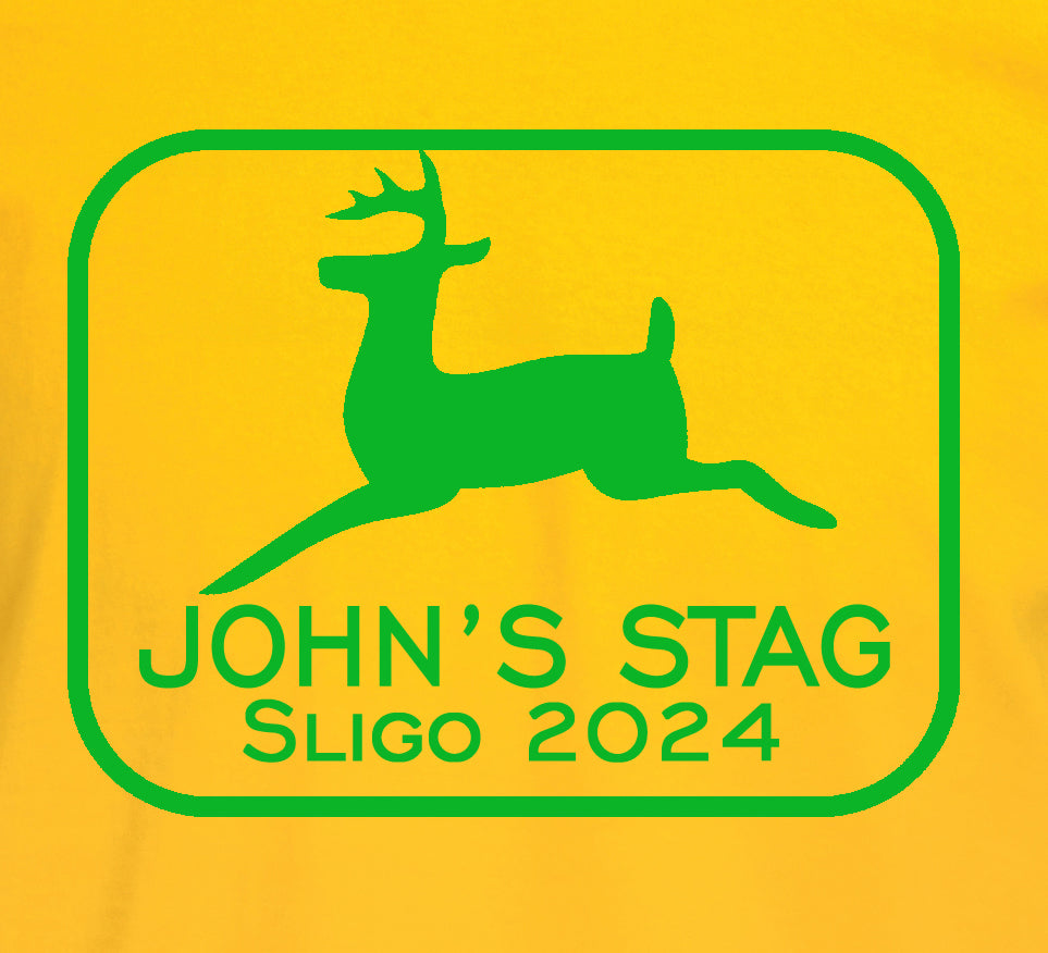 John Deere Style Tractor Stag T-shirts