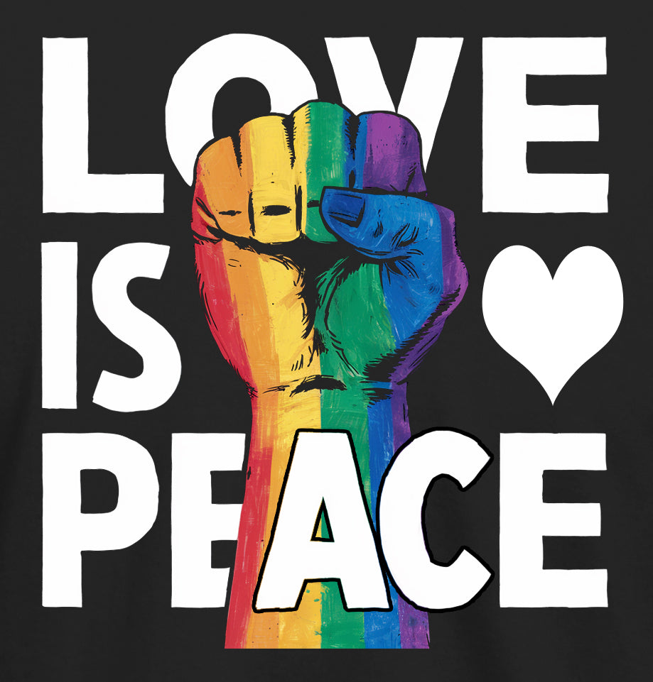 Love Is Peace Pride T-shirt