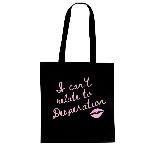 sabrina can't relate to desperation tote bag