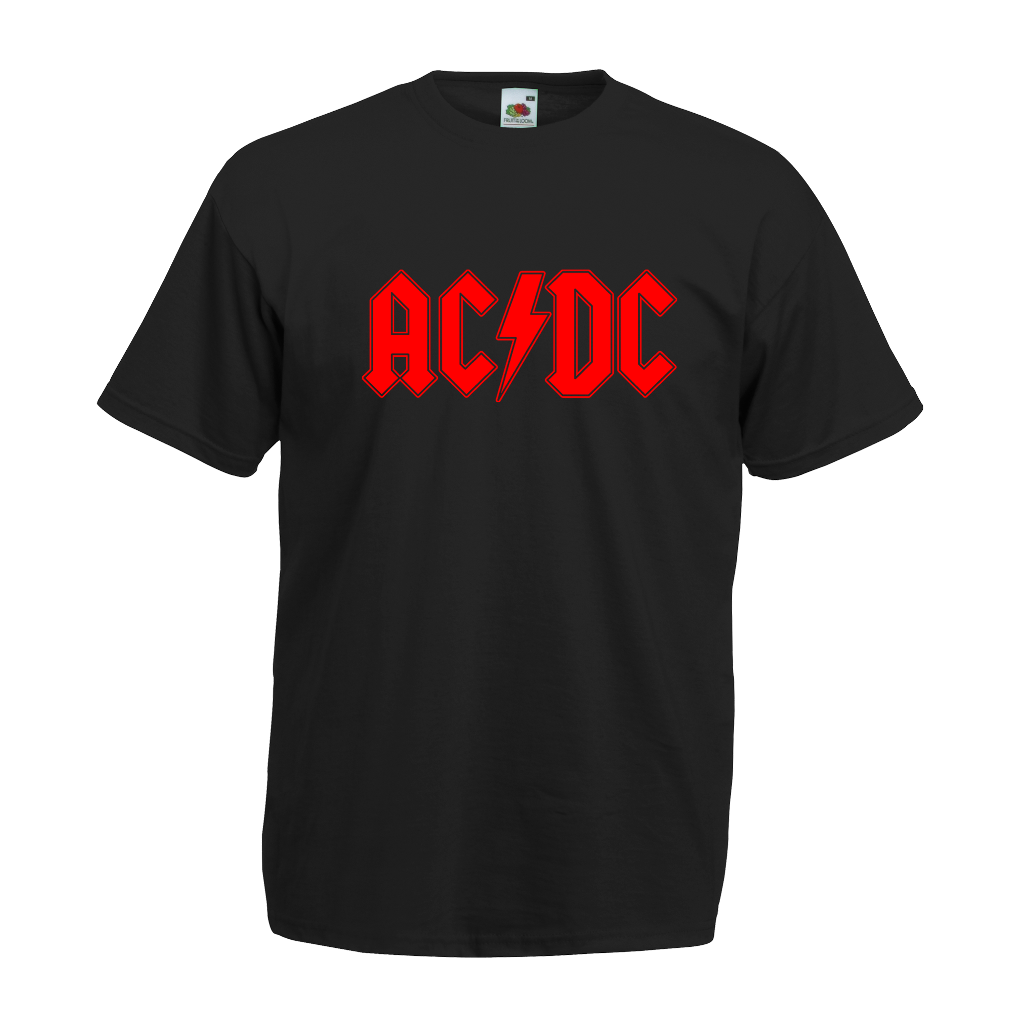 ACDC Logo - Black T-Shirt Design – Central T-Shirts