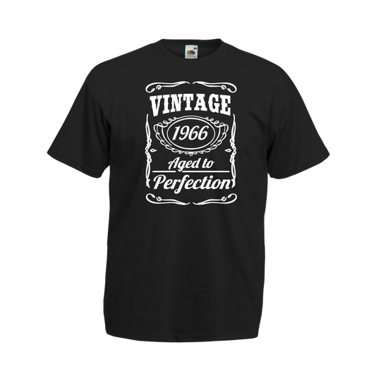 Aged to Pefection Jack Daniels Tshirt Birthday