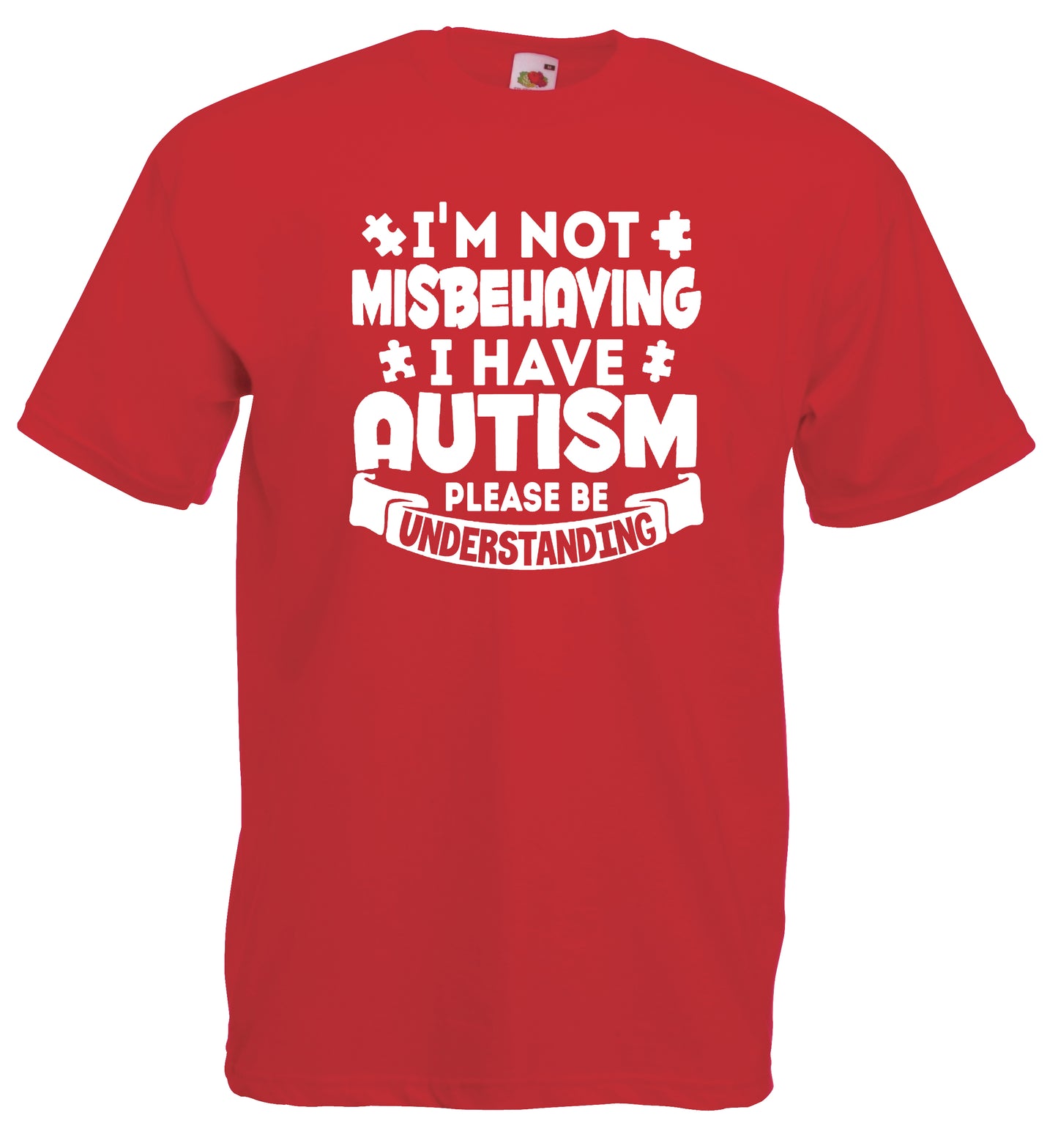 Austism Awareness Tshirt Dublin Ireland Red
