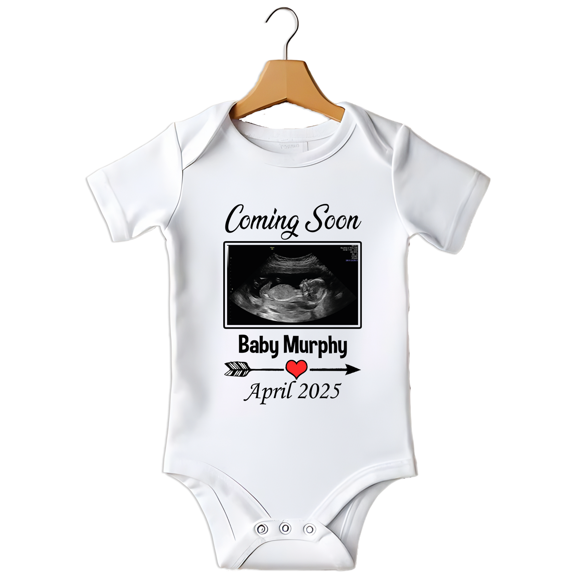 Baby vest with scan
