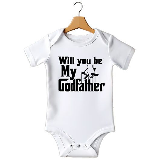 Will You Be My Godfather Babygrow