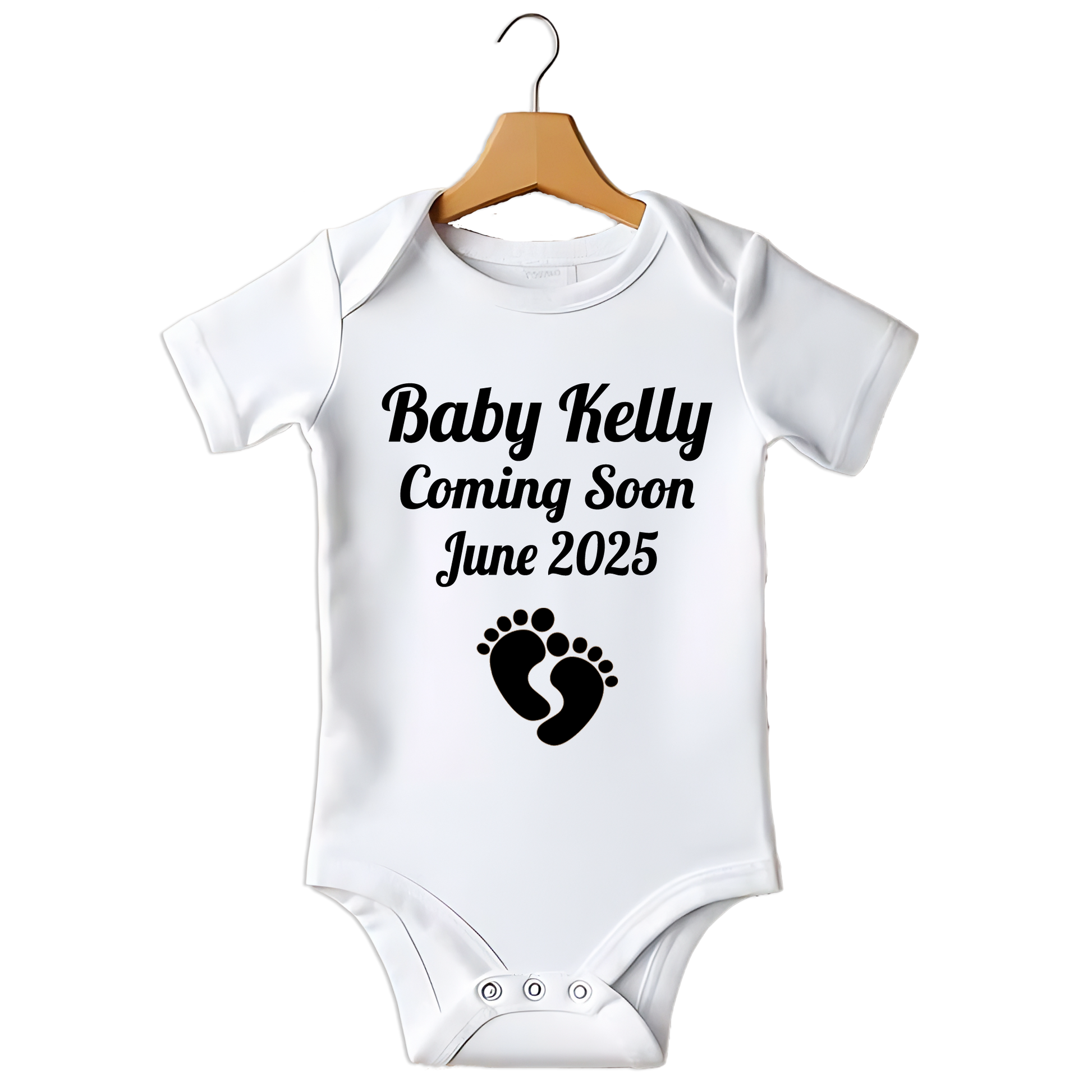 Coming Soon Personalised baby vest gro