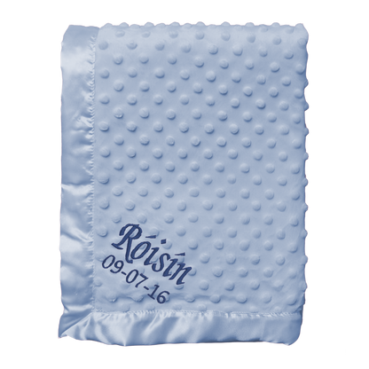  Embroidered Blanket Blue Baby