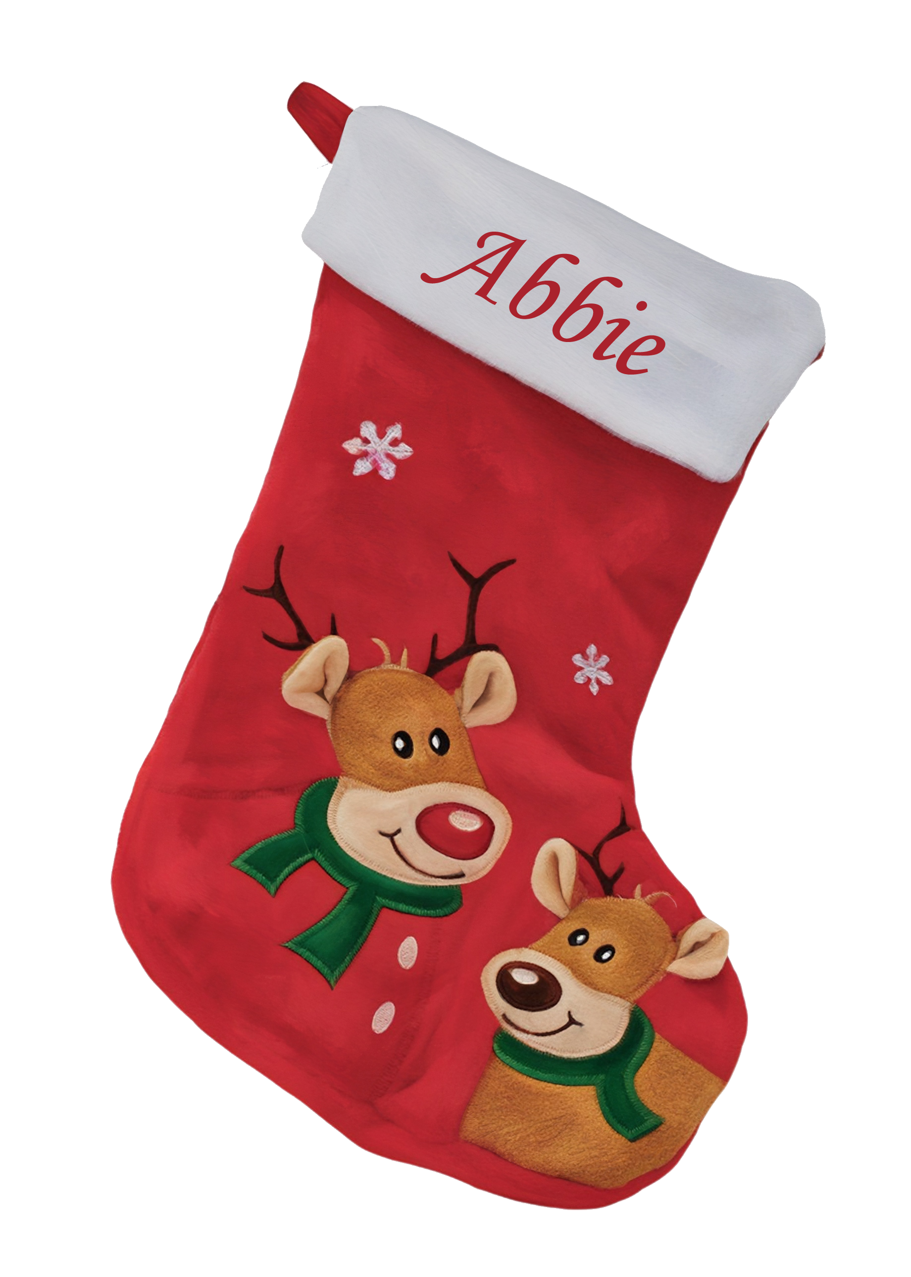 Christmas stocking Custom personalised reindeer