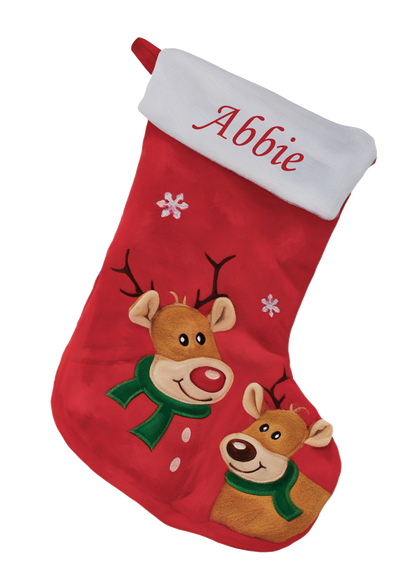 Christmas stocking Custom personalised reindeer