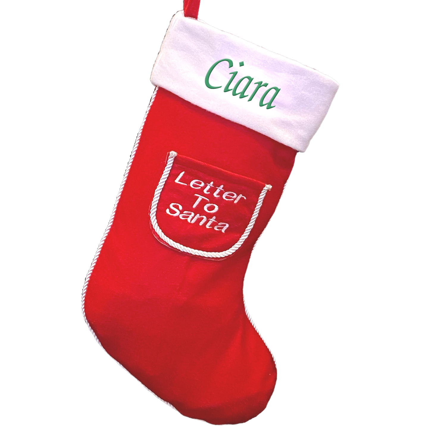 Custom Letter To Santa Stocking christmas