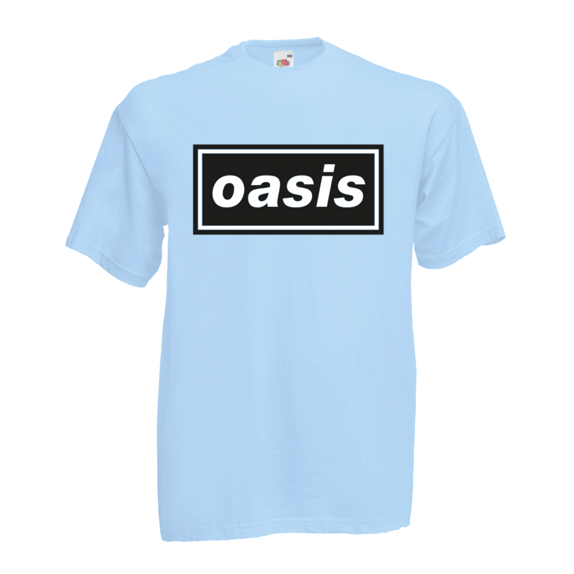 OASIS logo on Blue t-shirt