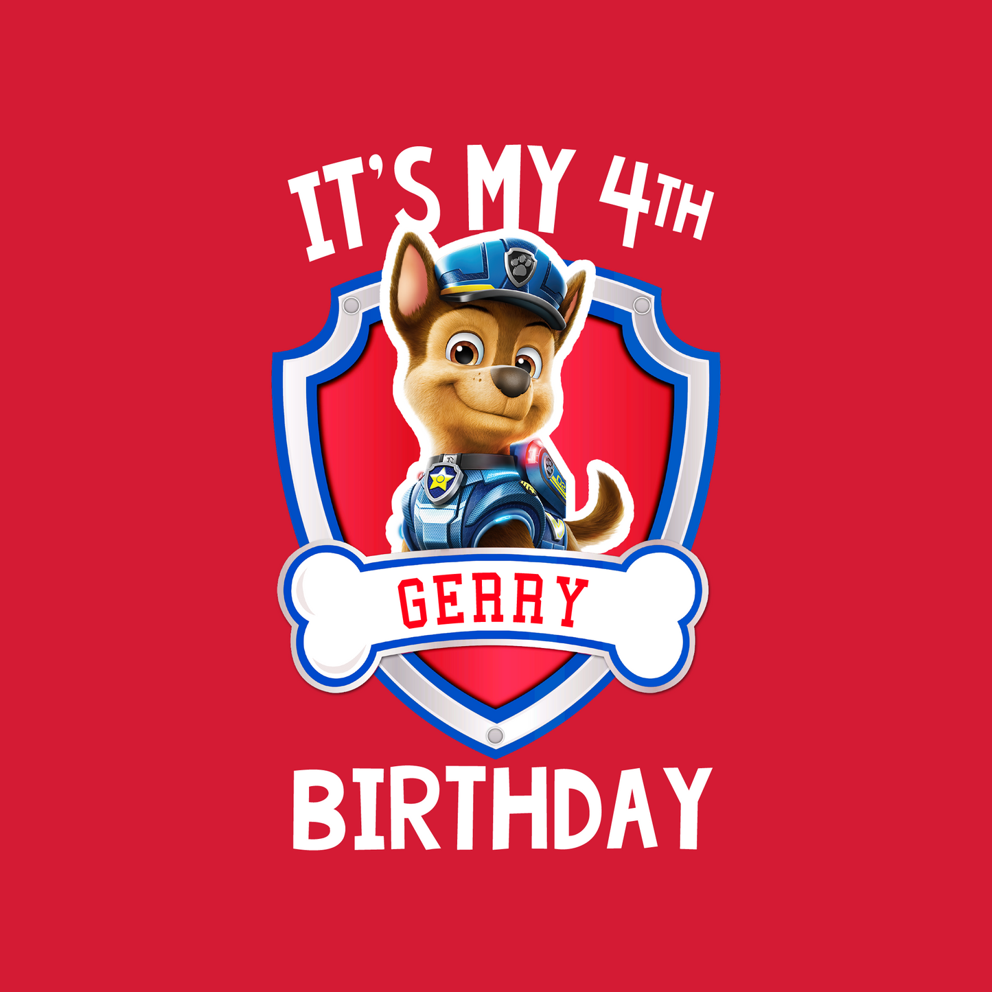 Paw Patrol Birthday - Chase