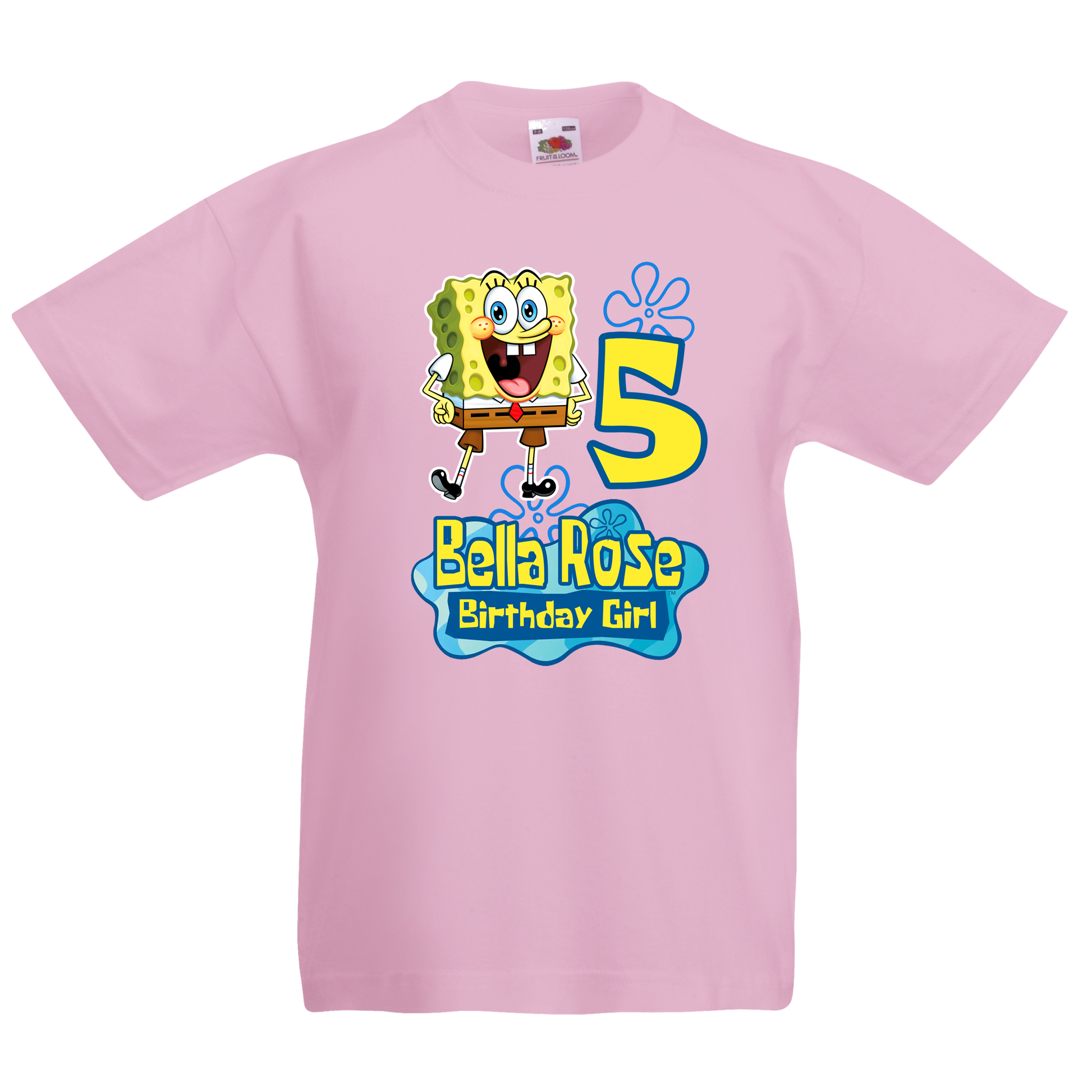 Spongebob Birthday girl Tshirt Dublin Ireland