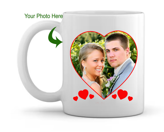 Love Heart Photo Mug