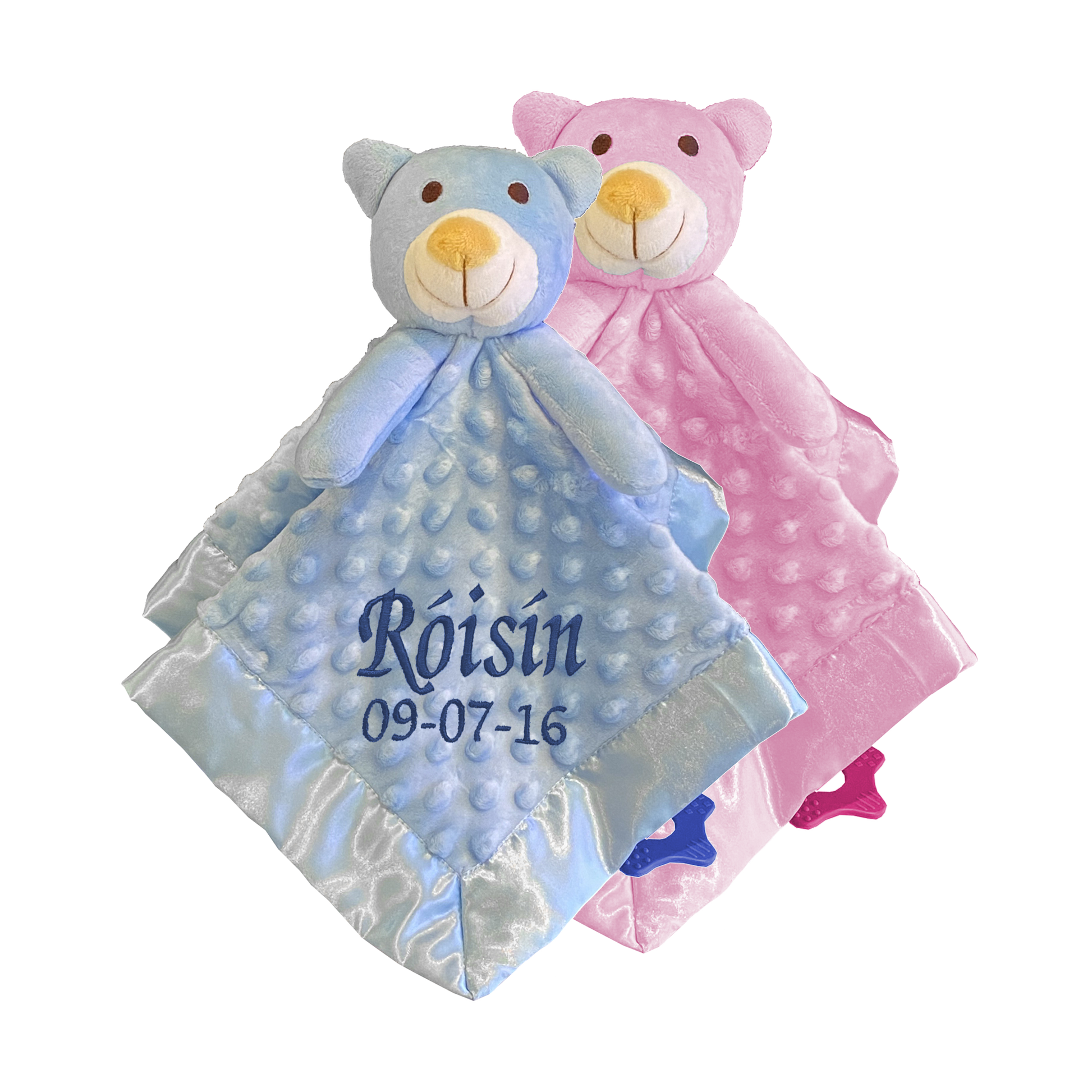 Embroidered baby gift Comforter girl boy dublin ireland gift