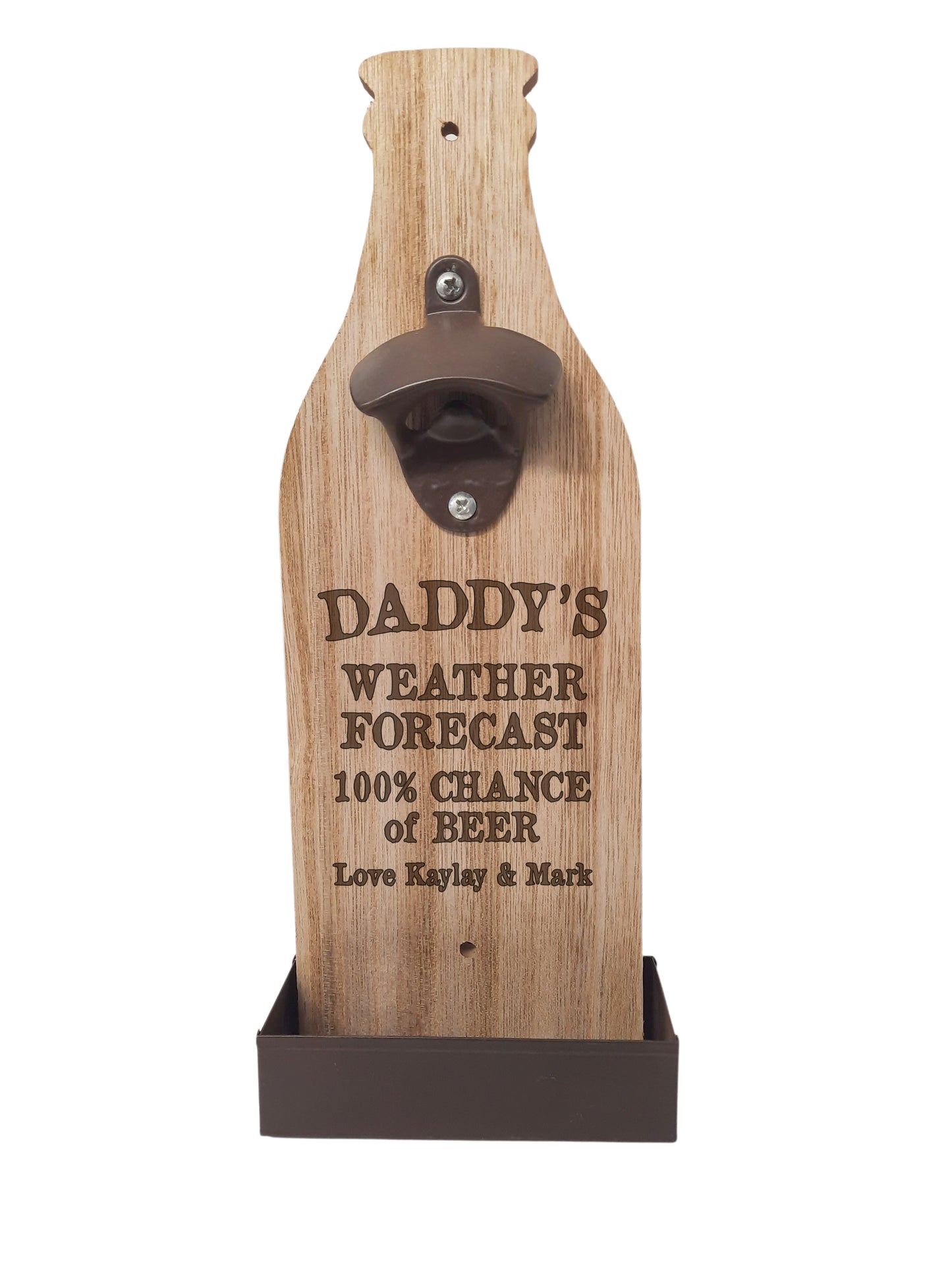 Personalised Bottle Cap Catcher