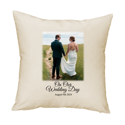 Wedding Canvas Cushion Gift Photo