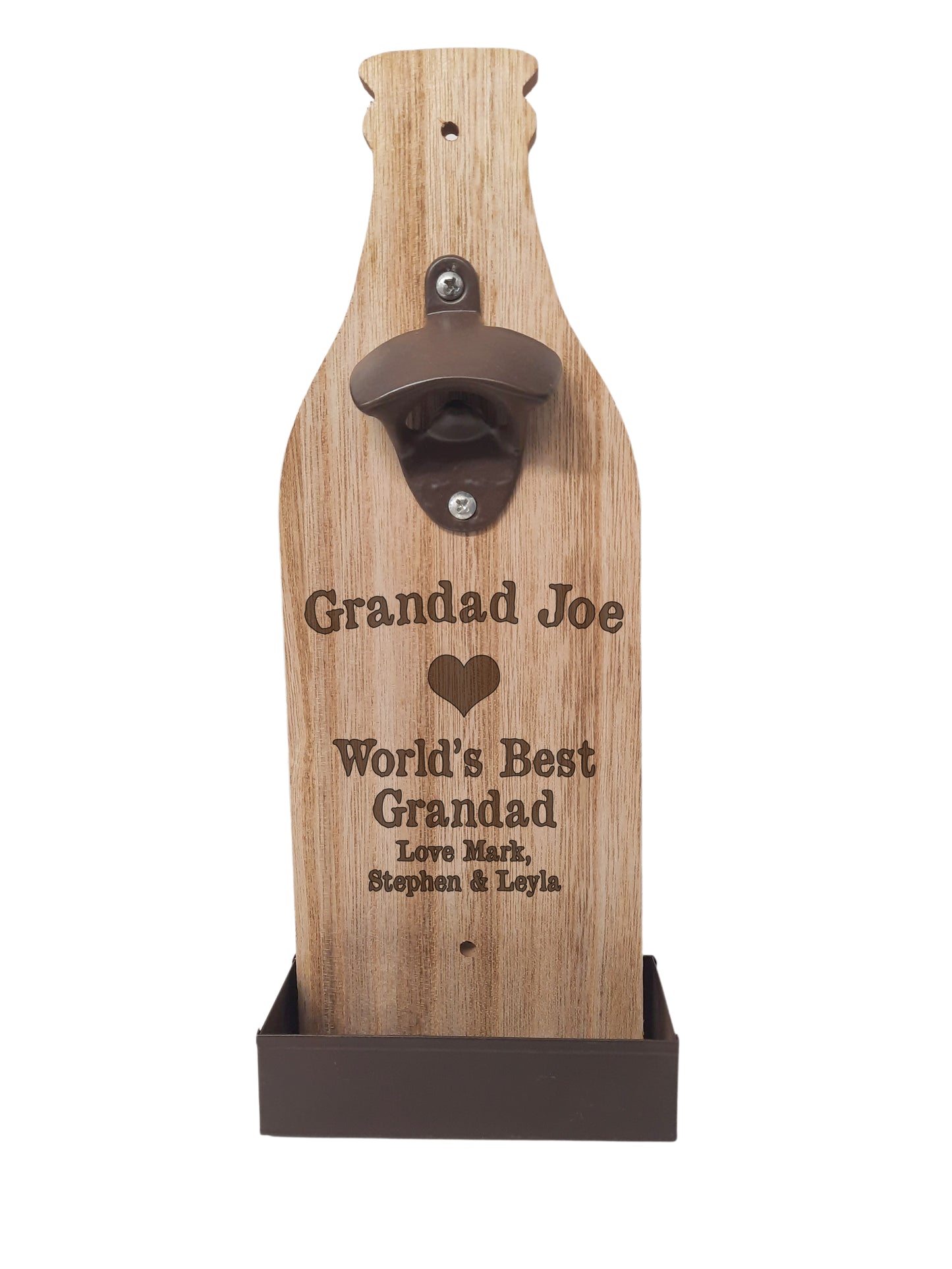 Personalised Bottle Cap Catcher