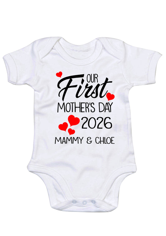Babys First Mothers Day Baby Gro