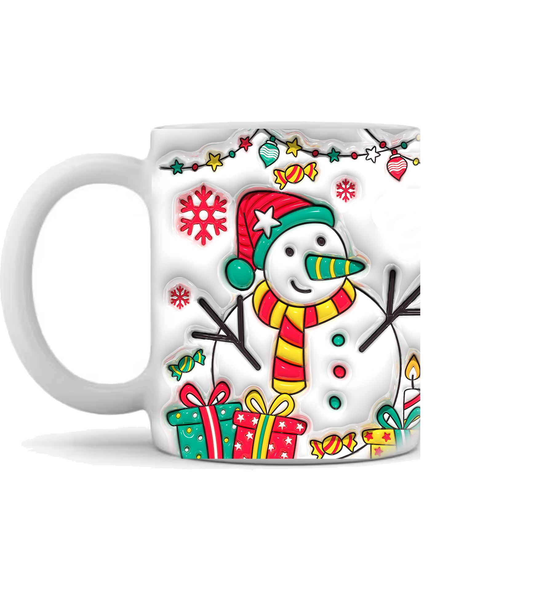 Christmas 3d Snowman Mug