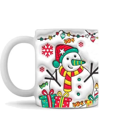 Christmas 3d Snowman Mug