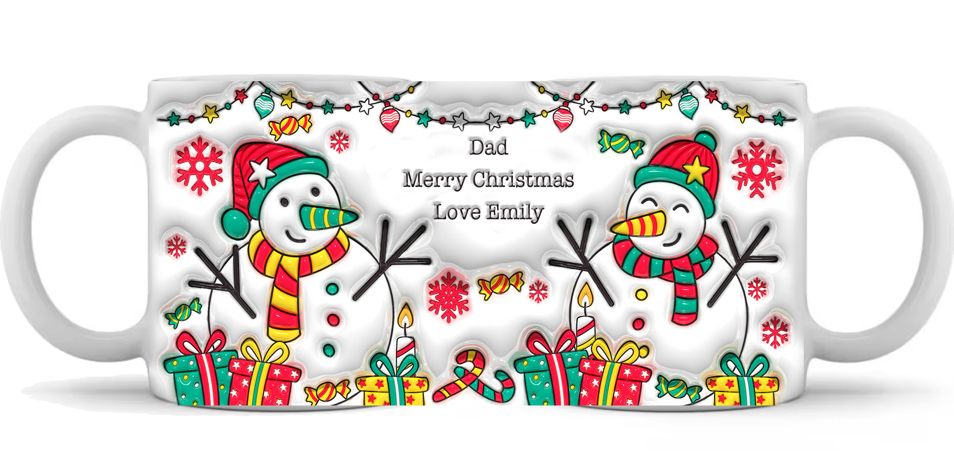 Christmas 3d Snowman Mug