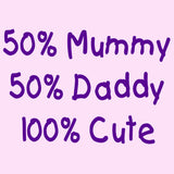 50% Mummy 50% Daddy 100% Cute