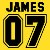 Birthday Name and Number