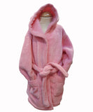 Personalised Pink Baby Bathrobe