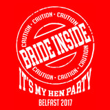 caution bride inside